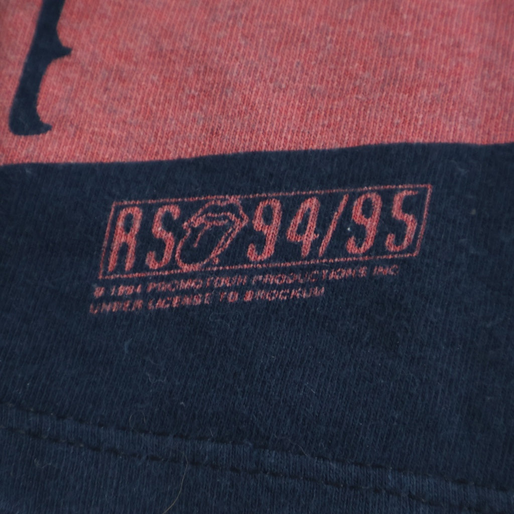 VINTAGE(ヴィンテージ) 90S ROLLING STONES VOODOO LOUNGE BROCKUMボディ ローリングストーンズ ブードゥラウンジ クルーネック半袖Tシャツ カットソー ネイビー