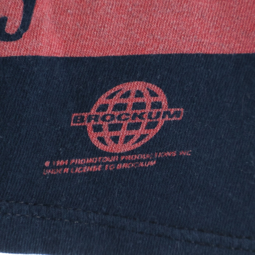 VINTAGE(ヴィンテージ) 90S ROLLING STONES VOODOO LOUNGE BROCKUMボディ ローリングストーンズ ブードゥラウンジ クルーネック半袖Tシャツ カットソー ネイビー