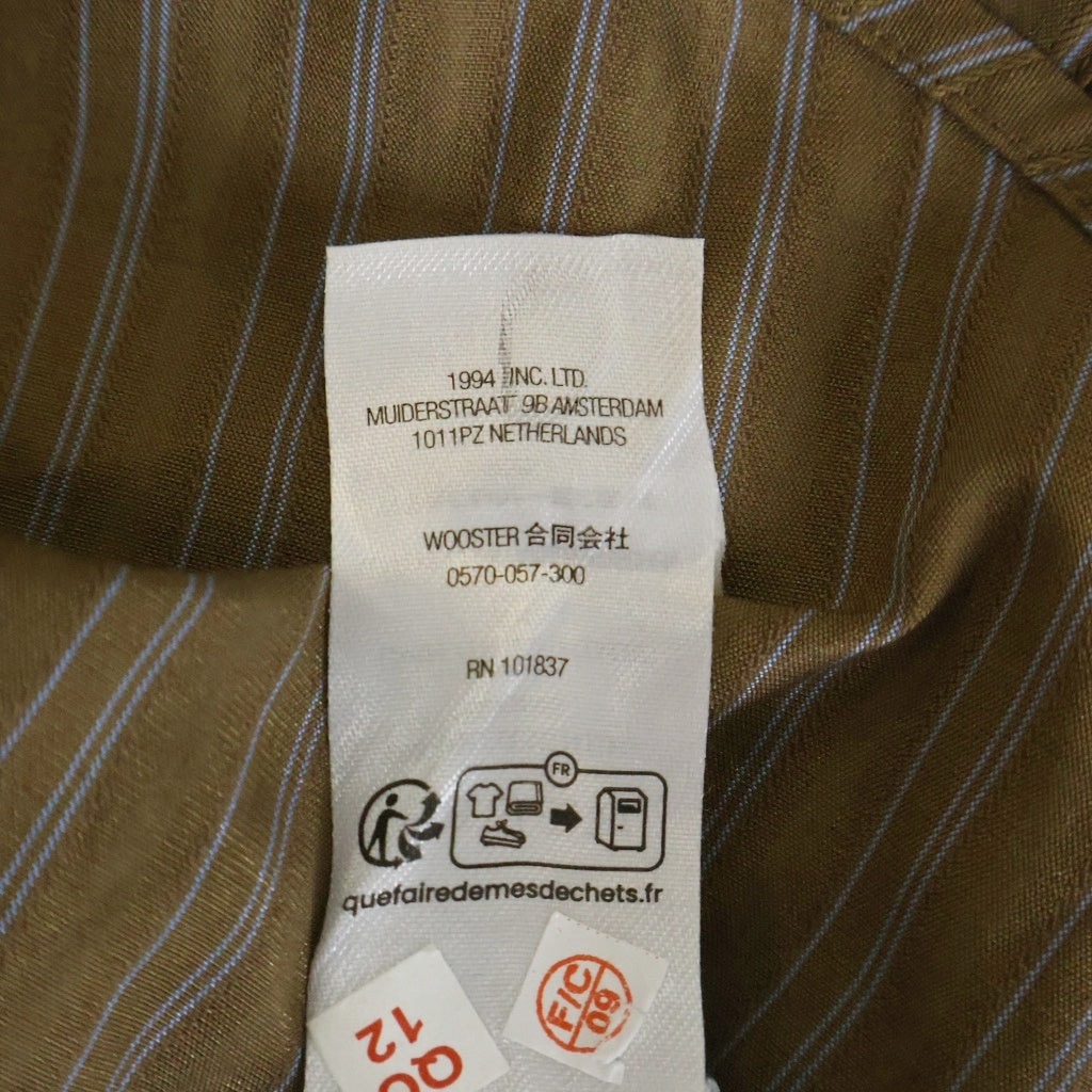 SUPREME(シュプリーム) 25AW Loose Fit Stripe Shirt ボタンダウン ルーズフィット ストライプ 長袖シャツ ブラウン