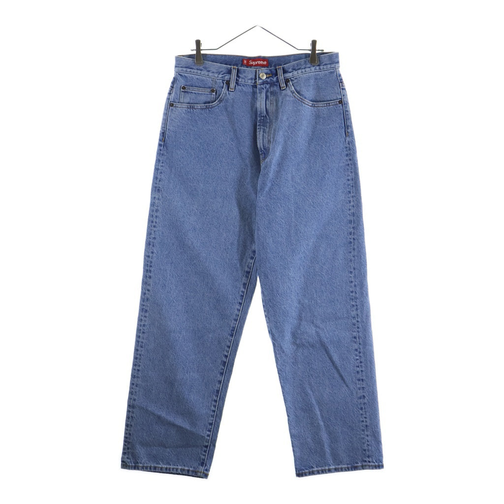 SUPREME(シュプリーム) 25SS Baggy Jean バギージーンズ バッククラシックロゴ刺繍 ジップフライ デニムパンツ インディゴ