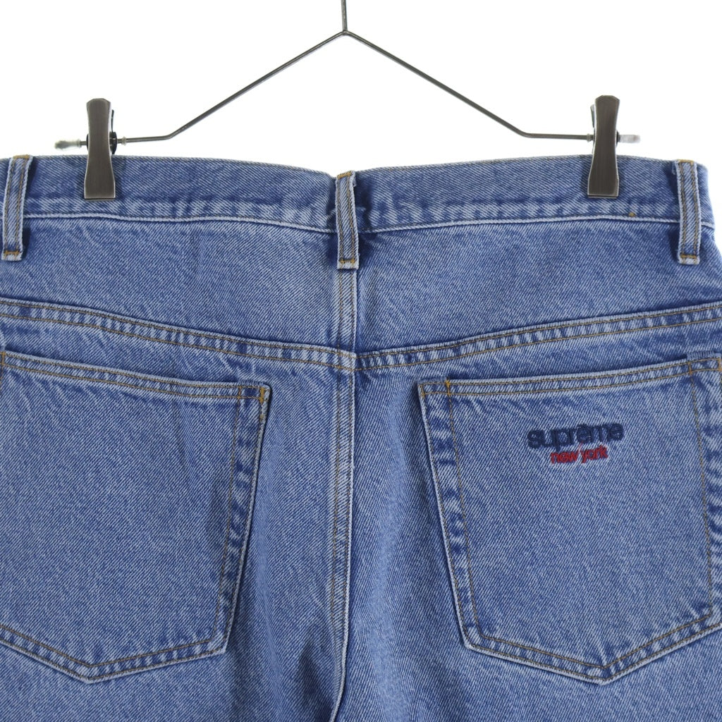 SUPREME(シュプリーム) 25SS Baggy Jean バギージーンズ バッククラシックロゴ刺繍 ジップフライ デニムパンツ インディゴ