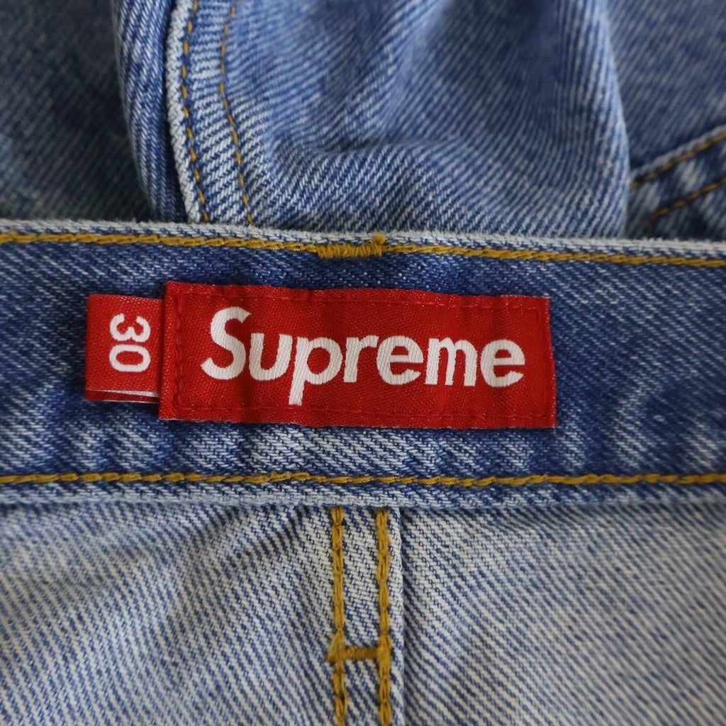 SUPREME(シュプリーム) 25SS Baggy Jean バギージーンズ バッククラシックロゴ刺繍 ジップフライ デニムパンツ インディゴ