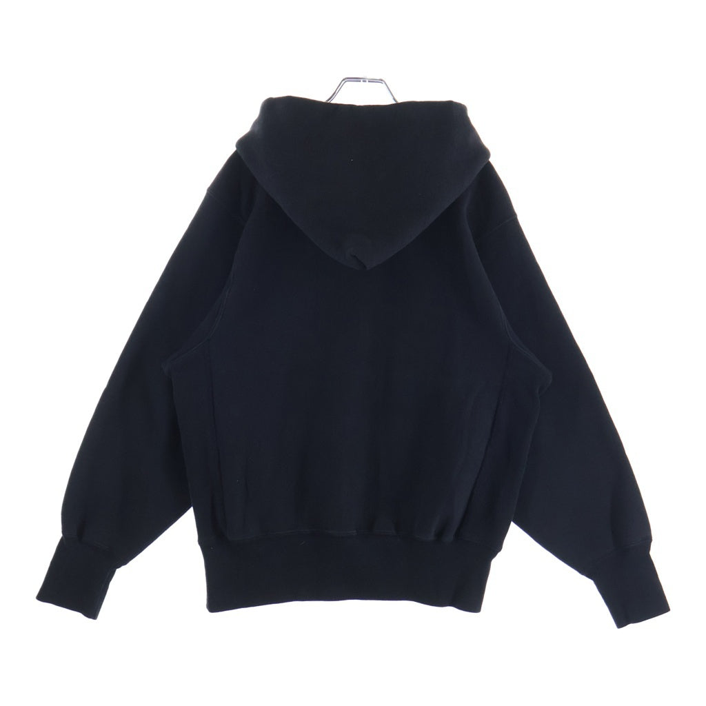 CHAMPION(チャンピオン) 90S REVERSEWEAVE HOODED SWEATSHIRT リバースウィーブ USA製 目あり 刺繍タグ プルオーバースウェットパーカー フーディー ブラック