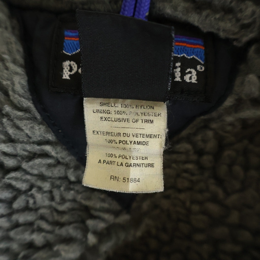 PATAGONIA(パタゴニア) 01AW IONFURNO JACKET インファーノジャケット 裏地ボア ジップアップフーデッドジャケット ブラック/グレー 84302
