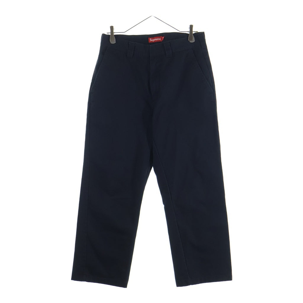 SUPREME(シュプリーム) Work Pant ジップフライ ストレートワークパンツ ブラック