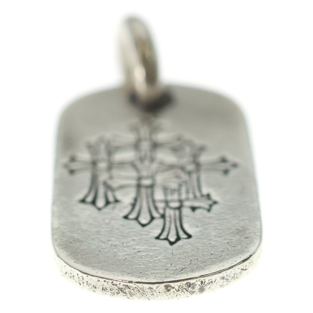 CHROME HEARTS(クロムハーツ) D TAG SML スモールドッグタグ セメタリーエングレイブオールド ネックレストップ シルバー