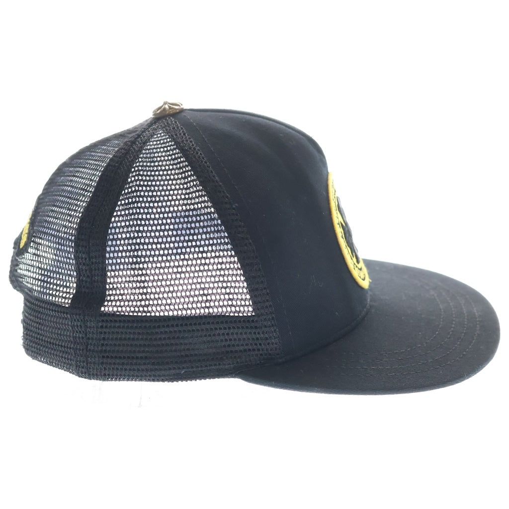 CHROME HEARTS(クロムハーツ) YELLOW CH PLUS TRACKER CAP CHプラスパッチ クロスボール付 メッシュ トラッカーキャップ 帽子 ブラック/イエロー