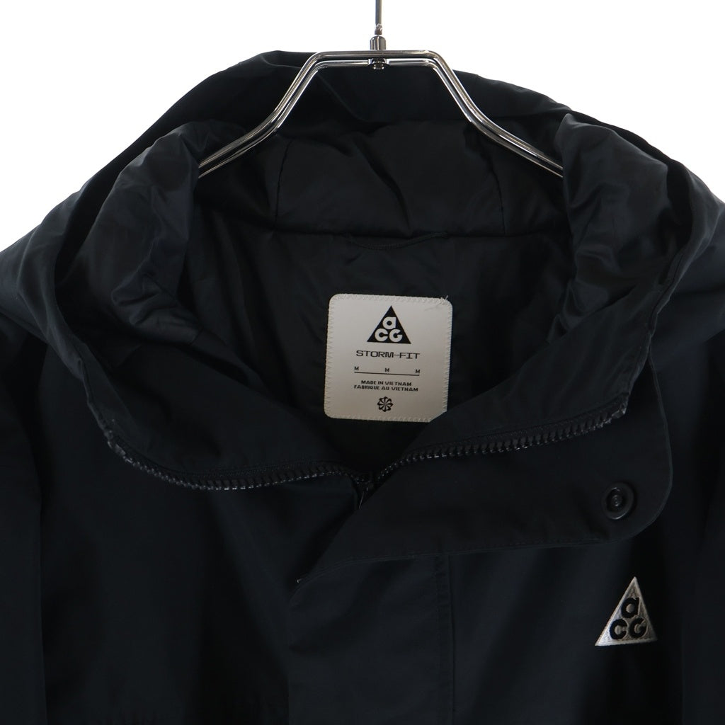 NIKE ACG(ナイキエーシージー) PRIMALOFT SKULL PEAK STORM-FIT JACKET プリマロフト スカルピーク ストームフィット ジップアップフーデッドジャケット ブラック FV8682-010