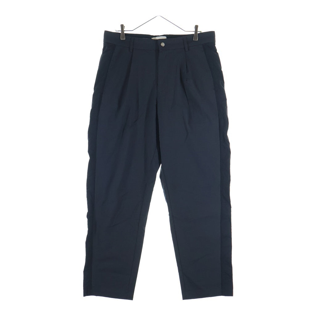 KITH(キス) サイドナイロン切替 1タック ストレートスラックスパンツ グレー 25-030-060-0032-3-0