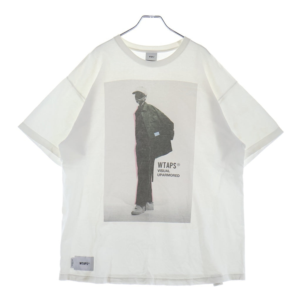 WTAPS(ダブルタップス) 25SS 251MV SS COTTON フロントプリント コットン クルーネック半袖Tシャツ カットソー ホワイト 251ATDT-STMO1S