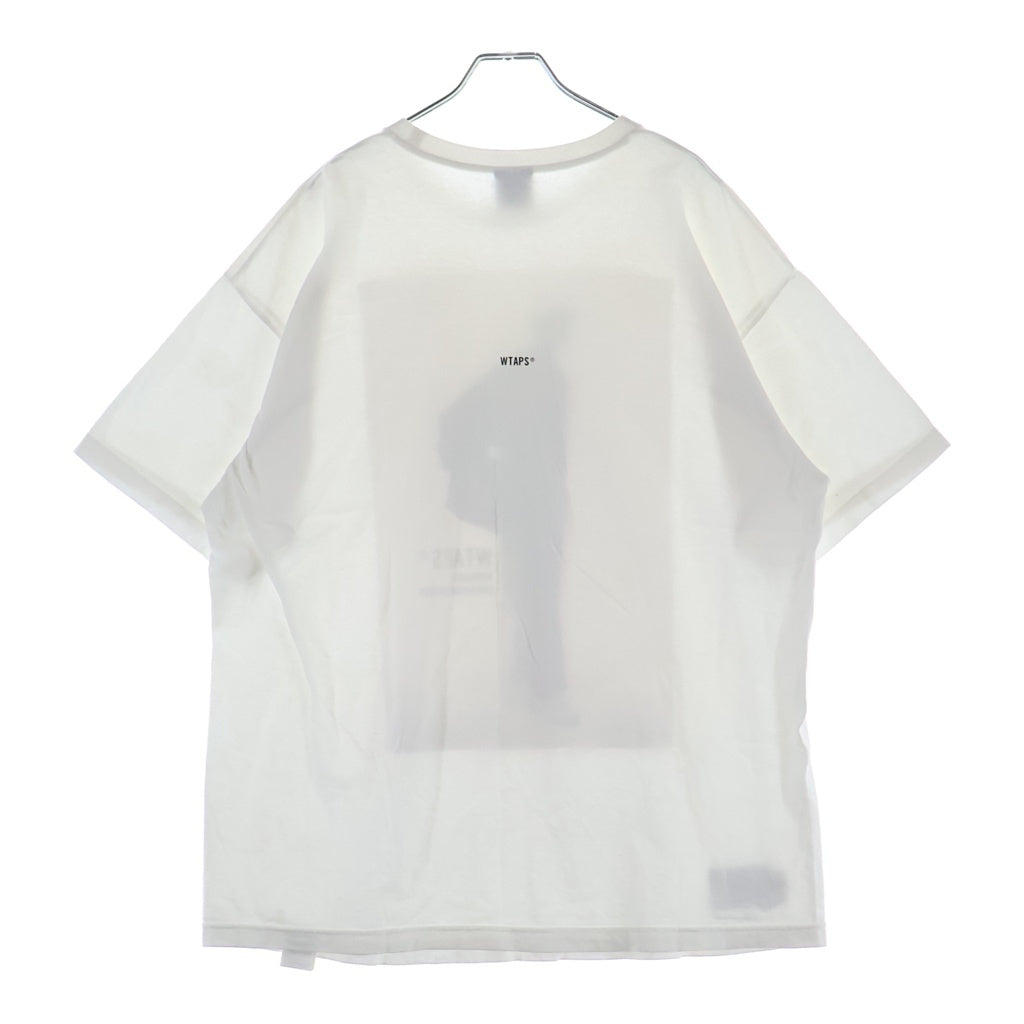 WTAPS(ダブルタップス) 25SS 251MV SS COTTON フロントプリント コットン クルーネック半袖Tシャツ カットソー ホワイト 251ATDT-STMO1S