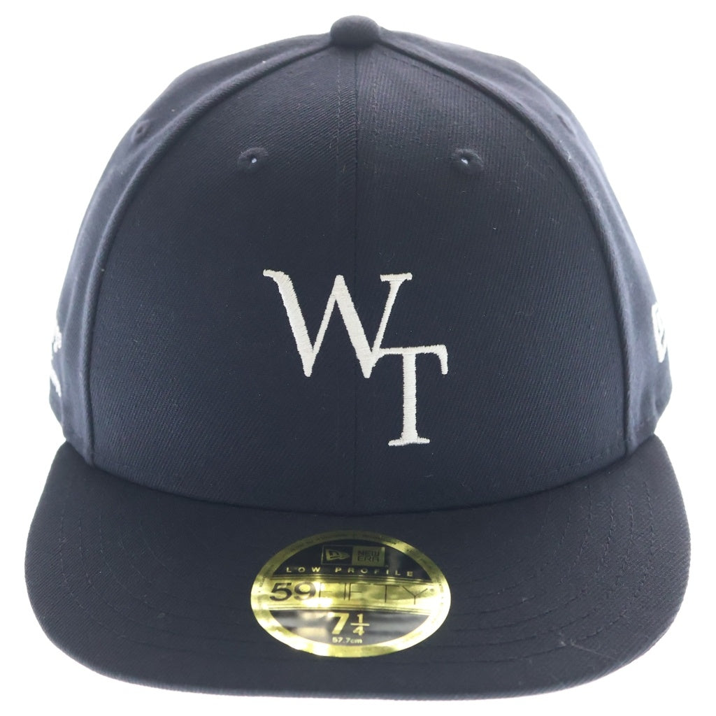 WTAPS(ダブルタップス) 25SS ×NEW ERA 59FIFTY LOW PROFILE ニューエラ ロープロファイル ロゴエンブロイダリーキャップ 帽子 ネイビー/グレー 251NENED-HT02