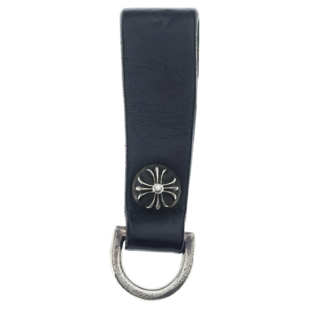 CHROME HEARTS(クロムハーツ) BELT LOOP D RING Dリング クロスボールベルトループ ブラック/シルバー BCA415