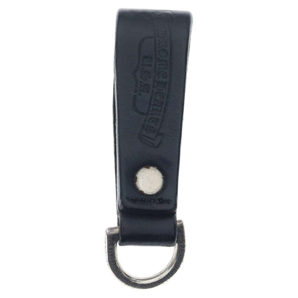 CHROME HEARTS(クロムハーツ) BELT LOOP D RING Dリング クロスボールベルトループ ブラック/シルバー BCA415