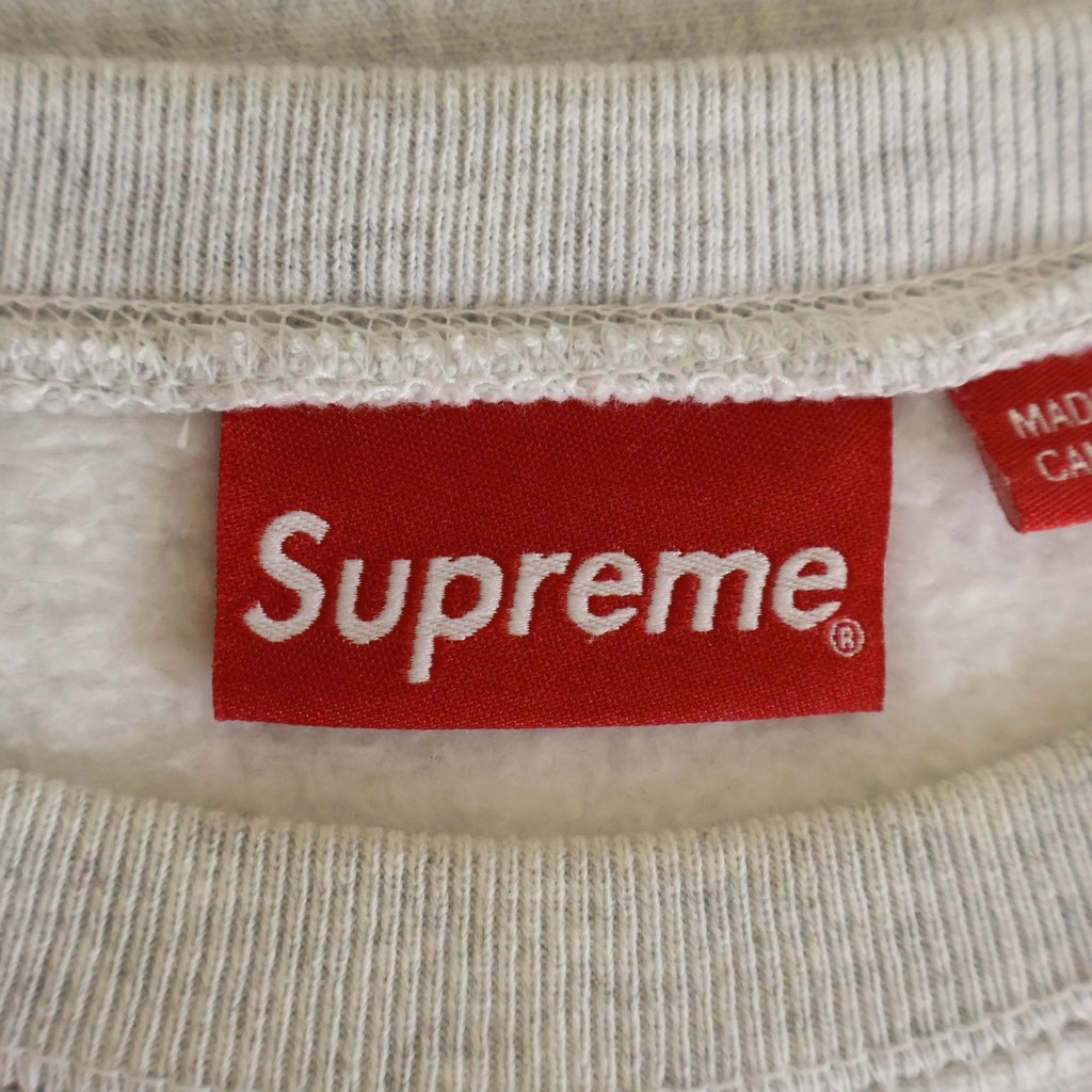 SUPREME(シュプリーム) 18AW Box Logo Crewneck Sweatshirt ボックスロゴ クルーネック スウェット トレーナー グレー 3226E020030
