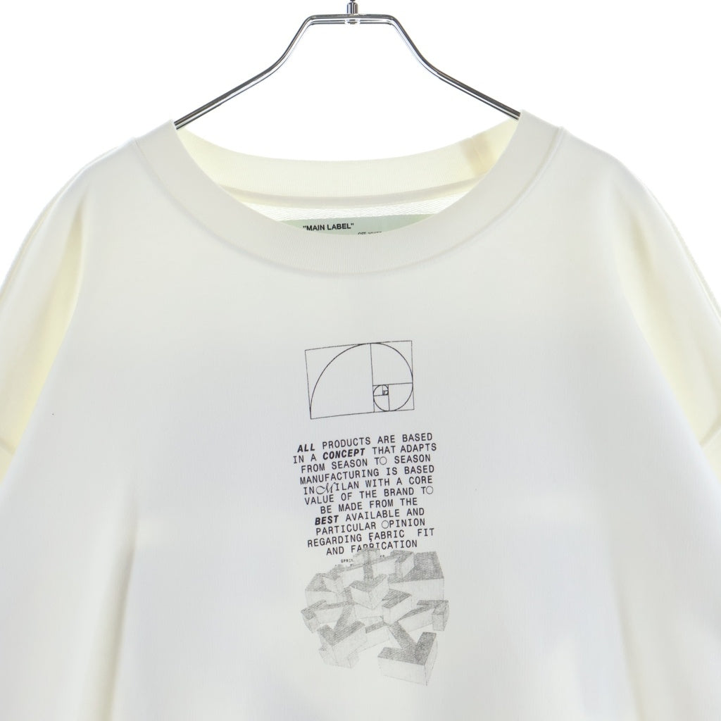 OFF-WHITE(オフホワイト) 20SS DRIPPING ARROWS INCOMPIUTO SWEATSHIRT ドリッピング アローズ インコンピュート ロゴプリント クルーネック スウェット トレーナー OMBA037R20E30005