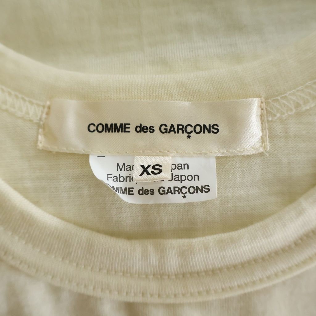 COMME des GARCONS(コムデギャルソン) 20AW チュールドッキングニット レディース 長袖クルーネック アイボリー GF-T012