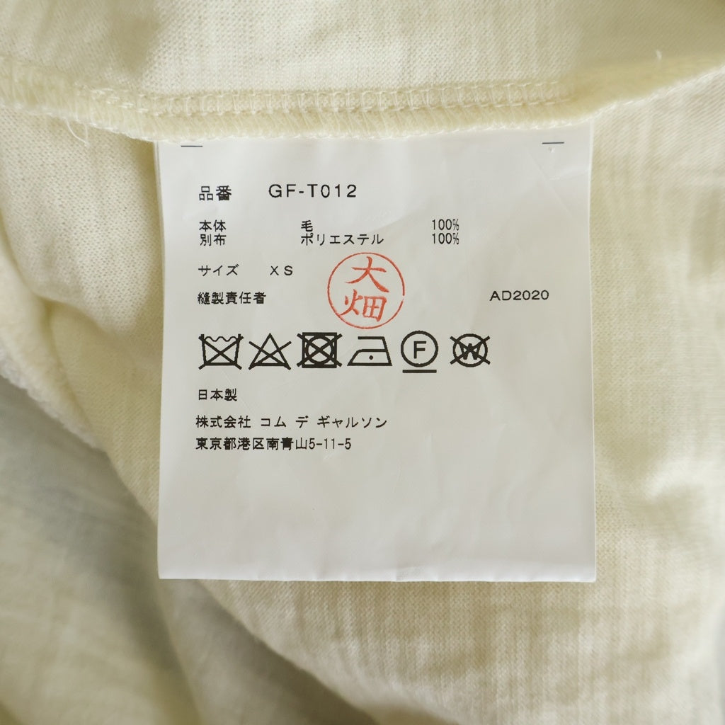 COMME des GARCONS(コムデギャルソン) 20AW チュールドッキングニット レディース 長袖クルーネック アイボリー GF-T012