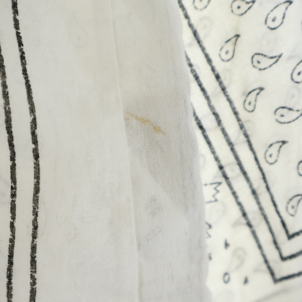 VISVIM(ヴィスヴィム) ICT TUNIC SHIRT バンダナ柄 コットン 長袖シャツ ホワイト 0220905011009