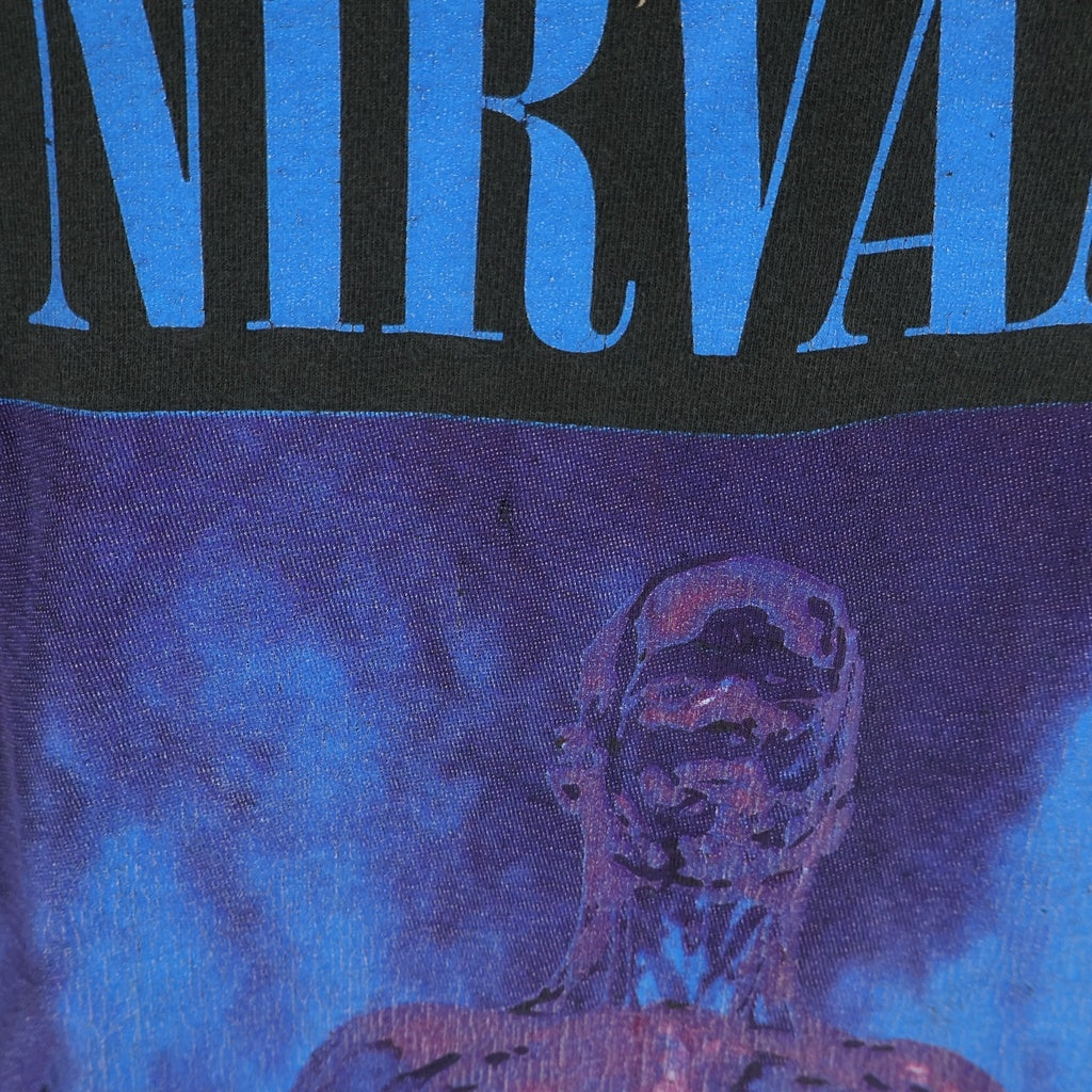 VINTAGE(ヴィンテージ) 90S VINTAGE NIRVANA SLIVER GIANT TEE ニルヴァーナ スリヴァー ヴィンテージ 両面プリント クルーネックTシャツ 半袖カットソー ブラック