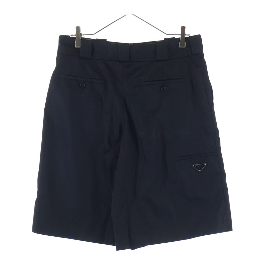 PRADA(プラダ) 19SS LOGO BERMUDA SHORTS ロゴバミューダショーツ トライアングル ハーフパンツ レディース ブラック 22H768