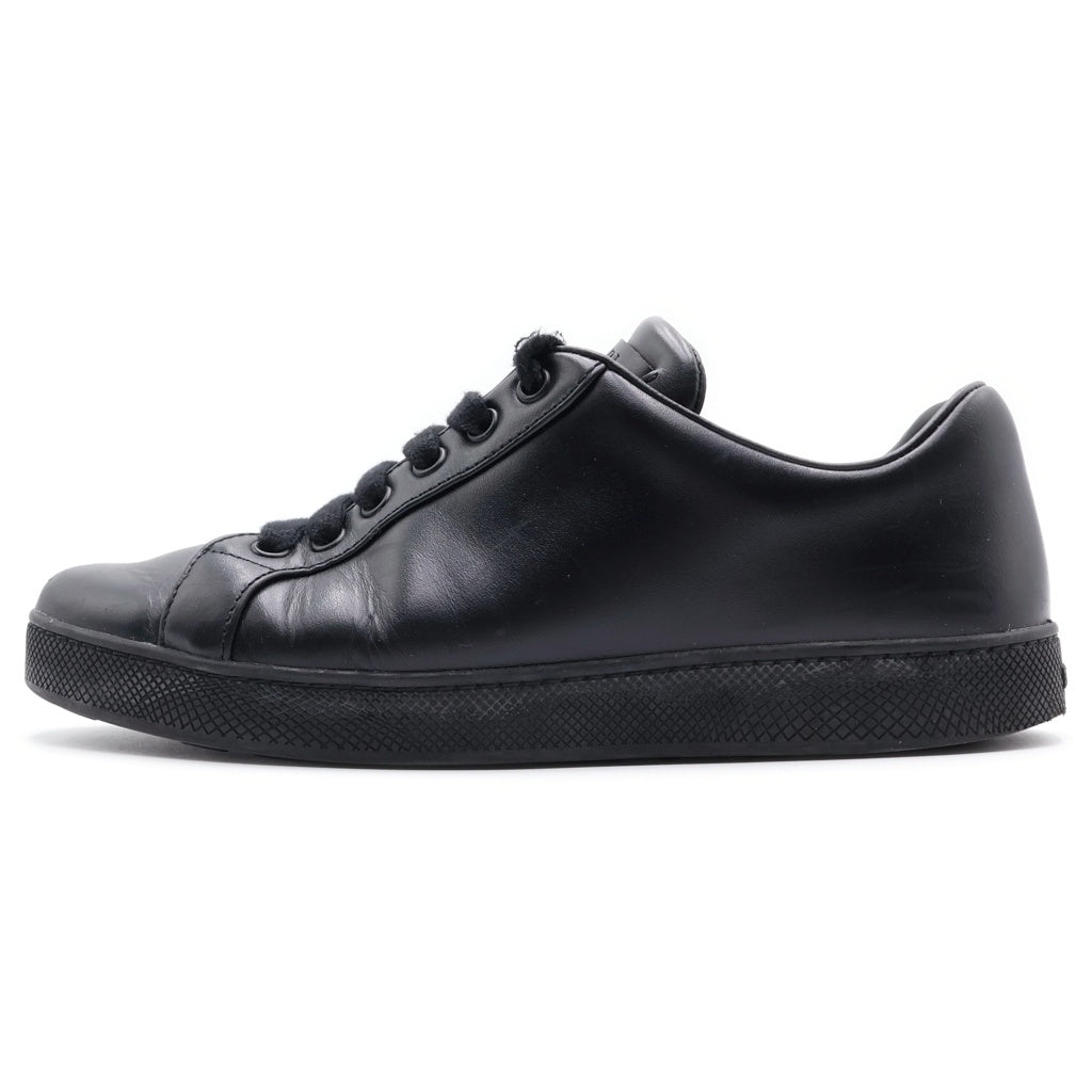 PRADA(プラダ) レースアップ シュータンロゴ ローカットシューズ スニーカー ブラック レディース DNC700