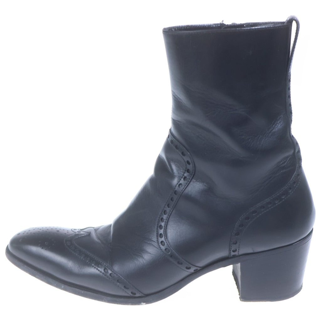 YVES SAINT LAURENT(イヴサンローラン) JOHNNY BOOTS イタリア製 レザー ジョニーブーツ ブラック 175937