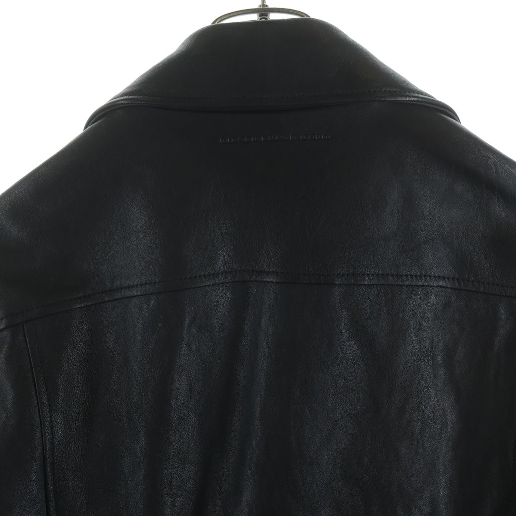 DIESEL BLACK GOLD(ディーゼルブラックゴールド) イタリア製 シープスキン レザー ダブルライダースジャケット ブラック