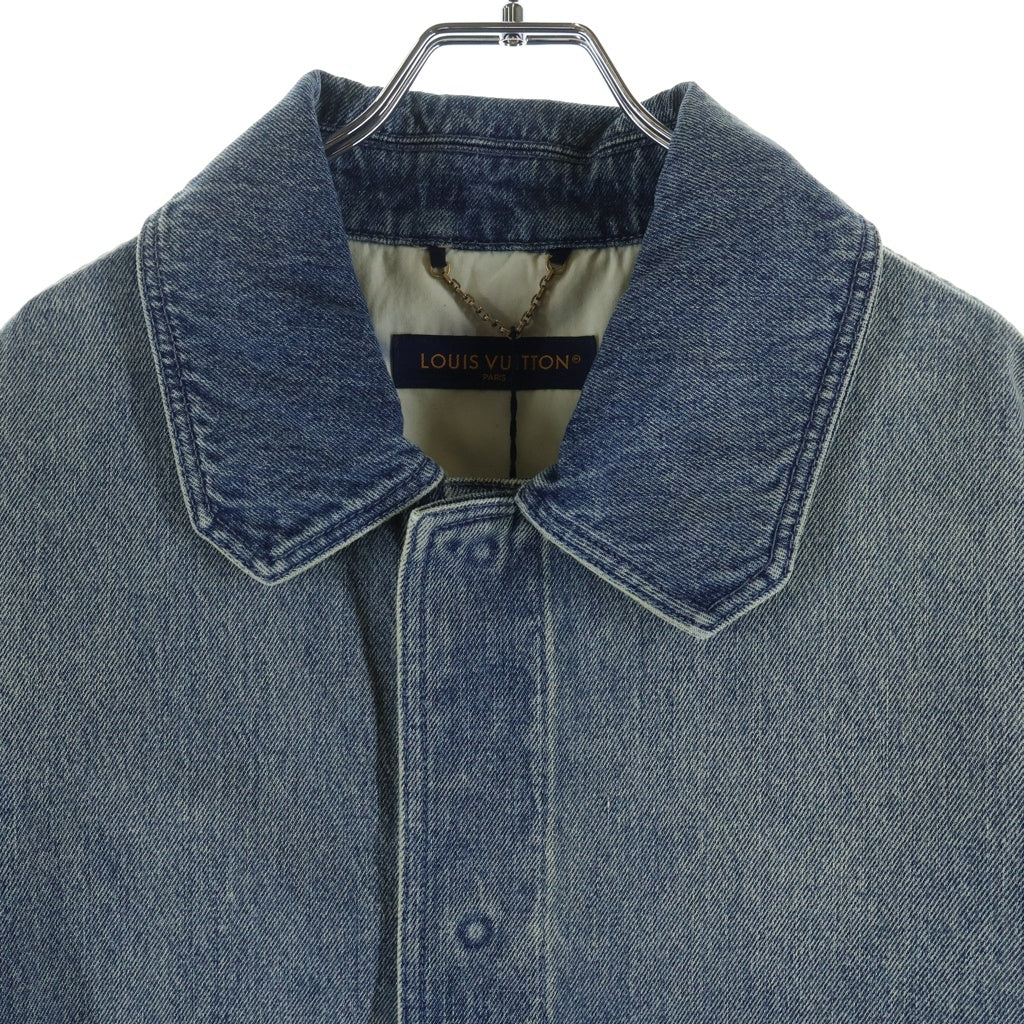 LOUIS VUITTON(ルイヴィトン) 23AW MONOGRAM DENIM WORK SS SHIRT モノグラム オーバーサイズ デニム ワーク半袖シャツ インディゴ RM232Q Y38 HOS46W