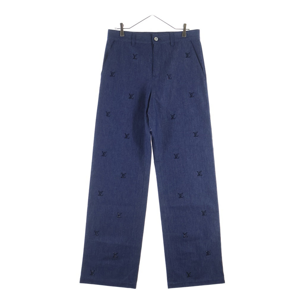 LOUIS VUITTON(ルイヴィトン) 25SS LV ブラゾン エンベリッシュド デニムパンツ インディゴ RM251MM RBA HSD05W