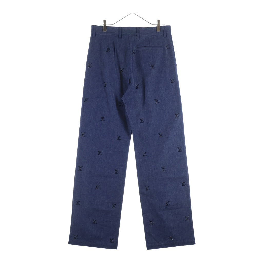 LOUIS VUITTON(ルイヴィトン) 25SS LV ブラゾン エンベリッシュド デニムパンツ インディゴ RM251MM RBA HSD05W