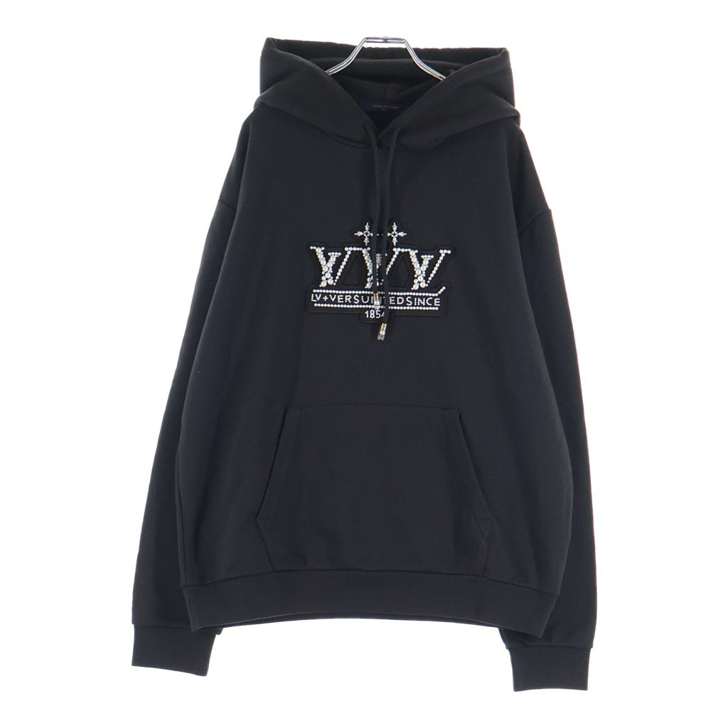 LOUIS VUITTON(ルイヴィトン) 25SS パールエンベリッシュド フーディ スウェット プルオーバーパーカー ブラウン RM251M ZA8 HSY92W