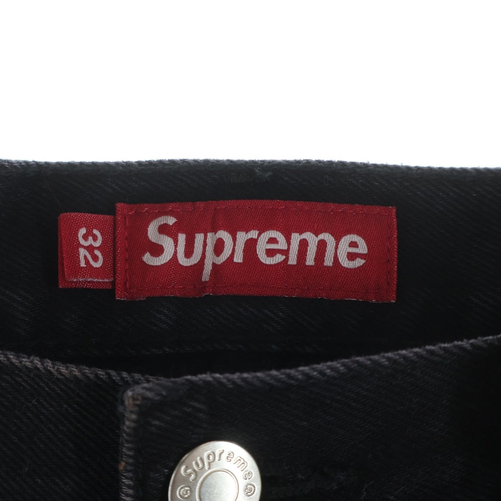 SUPREME(シュプリーム) 25SS Baggy Jean クラシックロゴ刺繍 バギージーンズ デニムパンツ ブラック