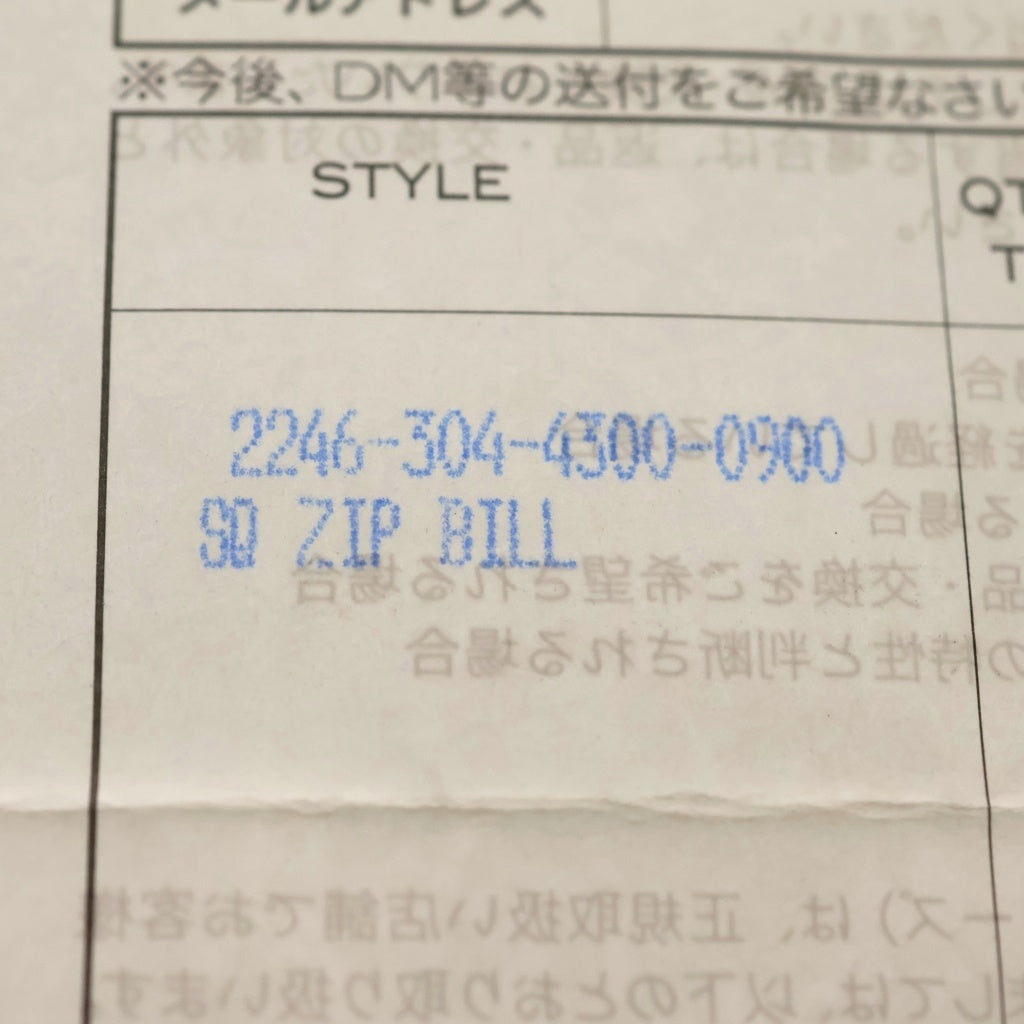CHROME HEARTS(クロムハーツ) SQ ZIP BILL スクエアジップビル レザーウォレット 財布 ブラック