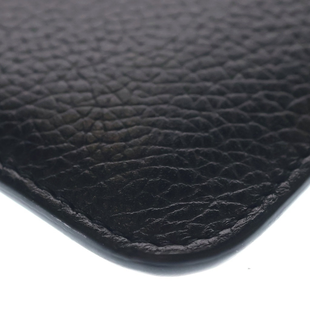 BALENCIAGA(バレンシアガ) CASH COIN AND CARD HOLDER ロゴデザイン レザーキャッシュコインアンドカードホルダーケース ブラック 594214 1IZ4M