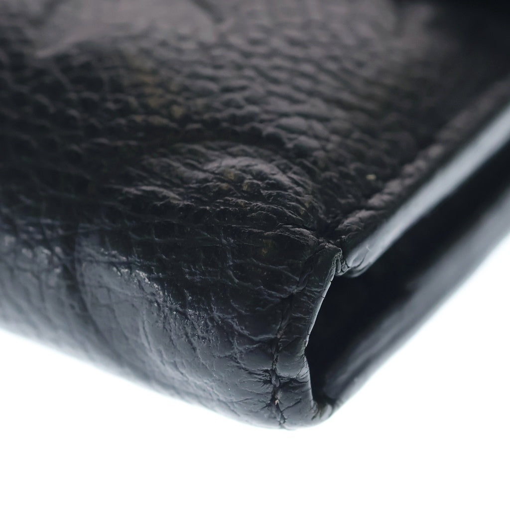 LOUIS VUITTON(ルイヴィトン) アンプラント ポルトフォイユ ゾエ レザーウォレット 三つ折り財布 ゴールド金具 ブラック M62935 SP2189