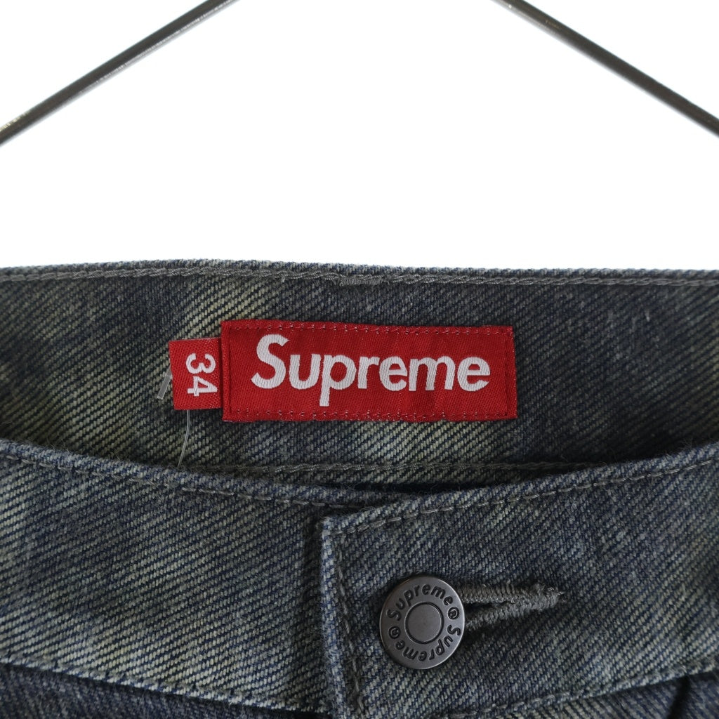 SUPREME(シュプリーム) 23AW H.R.GIGER Double Knee Jean ギーガー ダブルニージーンズ ブラック デニムパンツ