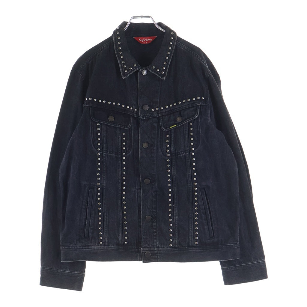 SUPREME(シュプリーム) 17SS Studded Denim Trucker Jacket スタッズ デニム トラッカー ジャケット ブラック