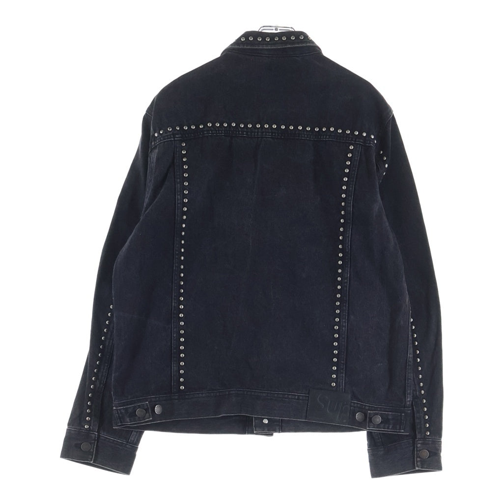 SUPREME(シュプリーム) 17SS Studded Denim Trucker Jacket スタッズ デニム トラッカー ジャケット ブラック