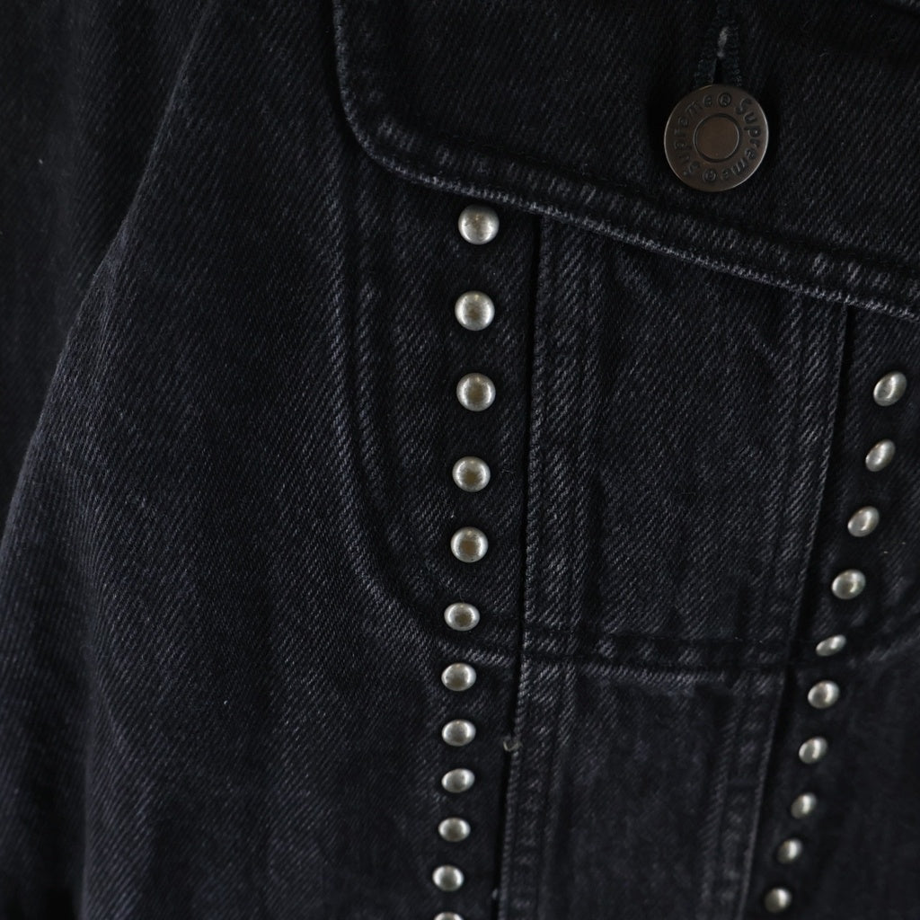 SUPREME(シュプリーム) 17SS Studded Denim Trucker Jacket スタッズ デニム トラッカー ジャケット ブラック