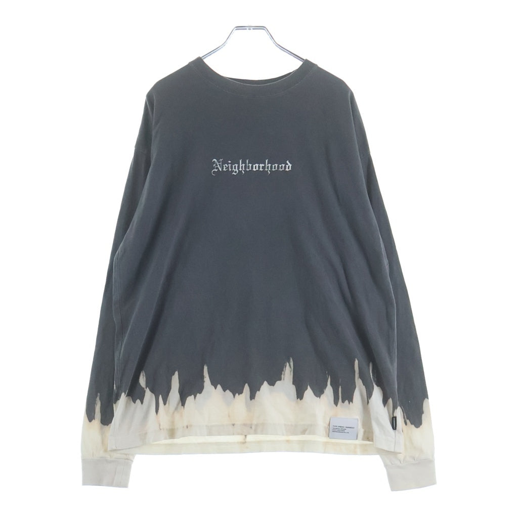 NEIGHBORHOOD(ネイバーフッド) 24SS SAVAGE CREW NECK LS サベージ クルーネック長袖Tシャツ カットソー グレー/ホワイト 241OKNH-CSM03