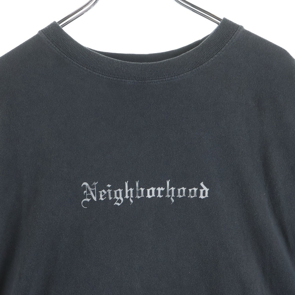 NEIGHBORHOOD(ネイバーフッド) 24SS SAVAGE CREW NECK LS サベージ クルーネック長袖Tシャツ カットソー グレー/ホワイト 241OKNH-CSM03