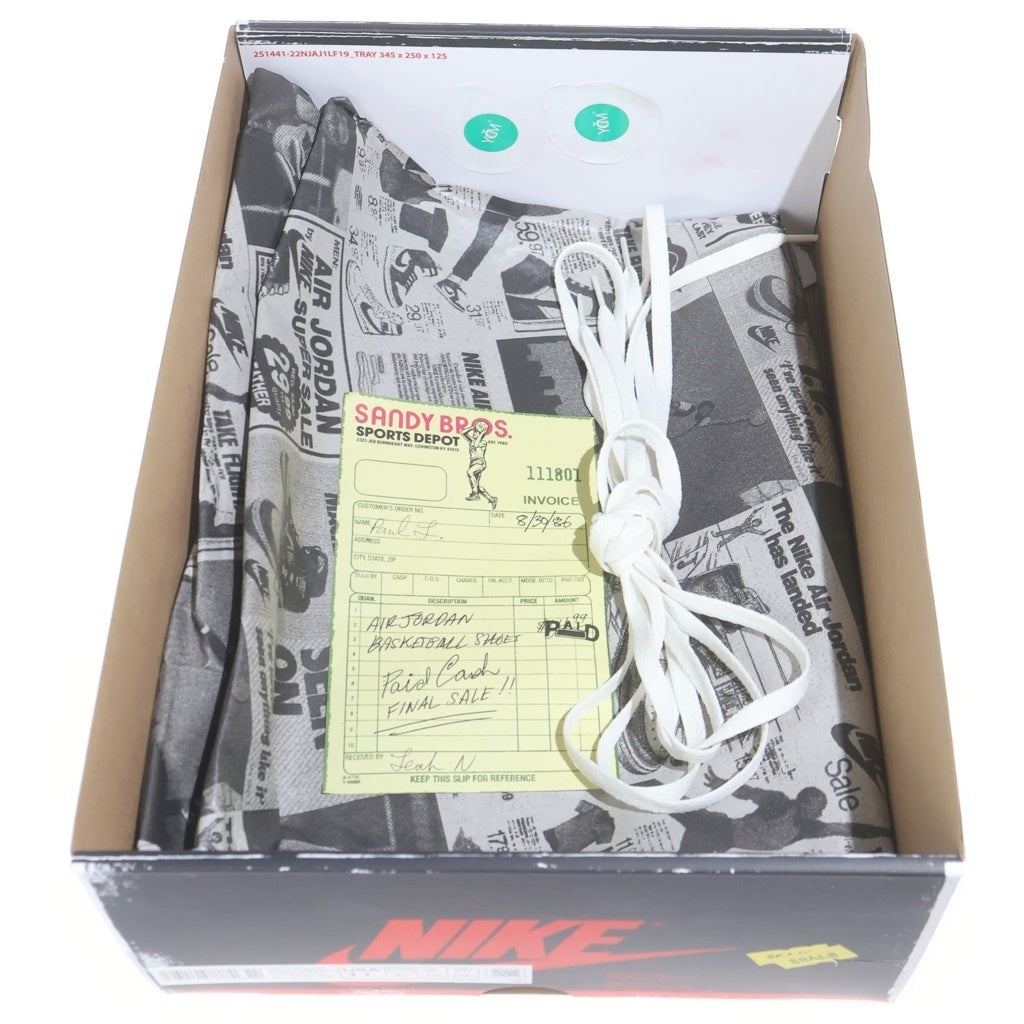 NIKE(ナイキ) AIR JORDAN 1 HIGH OG CHICAGO LOST & FOUND エアジョーダン1 シカゴ ロストアンドファウンド ハイカットスニーカー US11/29cm DZ5485-612