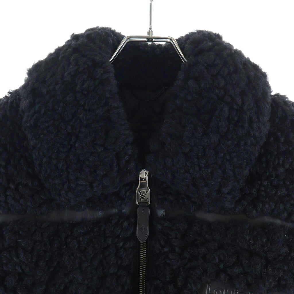 LOUIS VUITTON(ルイヴィトン) 25SS SHEARLING BLOUSON シアリングブルゾン ラムウール ジップアップボアジャケット ブラック RM251M RGW HSL11E