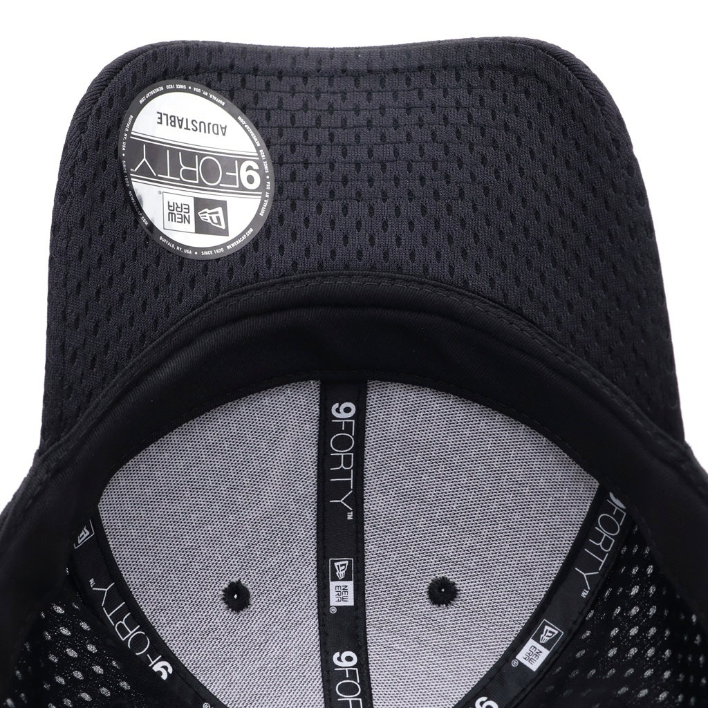 NEW ERA(ニューエラ) 25SS ×WTAPS 9FORTY ダブルタップス ポリエステル メッシュ 6パネル ベースボールキャップ 帽子 ブラック 251NENED-HT01