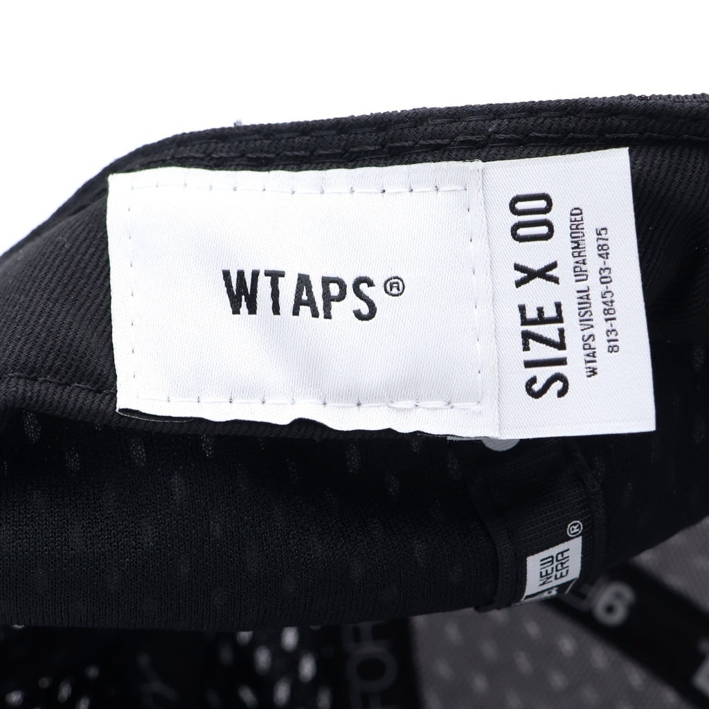 NEW ERA(ニューエラ) 25SS ×WTAPS 9FORTY ダブルタップス ポリエステル メッシュ 6パネル ベースボールキャップ 帽子 ブラック 251NENED-HT01