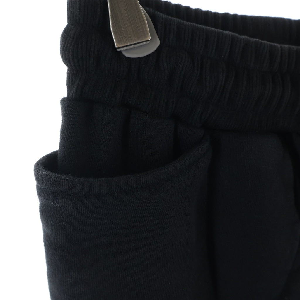 NO BRAND(ノーブランド) Protocol Index(プロトコルインデックス) 26SS Reconstructed Sweat Shorts 再構築 ドッキング加工 スウェットショーツ ハーフパンツ ブラック