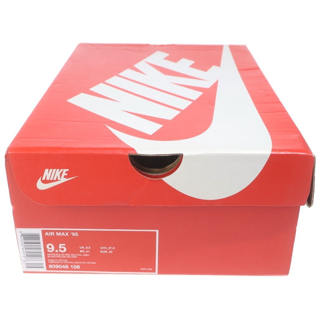 NIKE(ナイキ) AIR MAX 95 SOLAR RED エア マックス ソーラー レッド ローカットスニーカー ブラック/グレー US9.5/27.5cm 609048-106