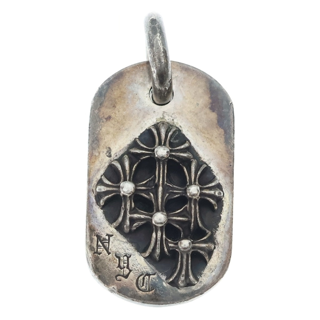 CHROME HEARTS(クロムハーツ) RAISED DOGTAG レイズドドッグタグ チャーム シルバー ネックレストップ