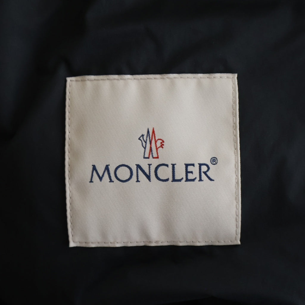 MONCLER(モンクレール) 24SS MOYSE GIUBBOTTO NYLON JACKET モイース ジュボット ジップアップ ナイロン ジャケット ブラック J10911A00047